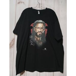 Zuni Mean Roman Shirt Men's 3xl Black T-shirt Short Sleeve Crew‎ Neck WWE